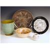 Image 1 : Three Poole pottery items: an 'Aegean' 12.5" plate, signed 'D.D.', an 'Aegean' 10" plate, and...