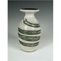 A Poole pottery Atlantis vase, monogram for Hazel Jones and numbered A 191, 25cm high Est....