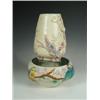 Image 1 : A Clarice Cliff 'Budgerigar' low vases (restored), together with another tapering and moulded...