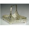 Image 1 : A plated German condiment basket, with four glass sections and a B & G Imperial mark to base,...