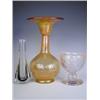 Image 1 : An Erwin Eisch Studio glass vase of baluster form with a flaring rim, signed and dated 72, a F...