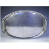 Image 1 : A Liberty oval pewter drinks tray, with a planished body, impressed marks to underside 'Solket...