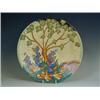 Image 1 : A Fieldings Crown Devon charger, with tube lined tree, flower and leaf decoration, printed and...