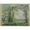 Image 2 : Trevor Chamberlain 'SPRING MEADOWS AND TREES, HERTFORD' unsigned, and 'EARLY MORNING HAZ...