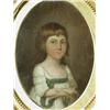 Image 1 : English School 18th century PORTRAIT OF ELIZABETH WHEATON oval oil, 19cm high Est. 200/3...