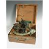 Image 1 : A late 19th century lacquered brass sextant, by Henry Hughes & Sons, 59 Fenchurch St. London,...