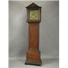 Image 1 : An 18th century oak longcase clock, the 12 inch brass dial with subsidiary seconds and calenda...
