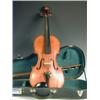 Image 1 : A French violin with a figured two piece back, labelled Leon Bernardel 1899 Paris the bow stam...