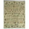 Image 2 : Two 19th century needlework samplers both worked with alphabets and numbers, one with birds an...