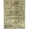 Image 1 : An early 19th century sampler: Be Kind To All / Familiar With Few / And Only Intimate With One...