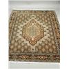 Image 1 : A modern beige ground handmade woollen Persian Senneh rug, 1.52 x 1.17m Est. 220/260...