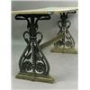 Image 1 : A Victorian cast iron garden table, possibly by Coalbrookdale, the ends inscribed No. 17 - 282...