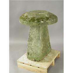 A West Country staddle stone, 60cm diameter x 80cm high Est. 300/500...