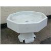 Image 1 : A large Royal Doulton octagonal pedestal sink, 114cm diameter x 82cm high (removed from Bethna...