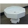 Image 1 : A large Royal Doulton octagonal pedestal sink, 114cm diameter x 82cm high, (removed from Bethn...