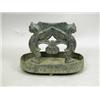 Image 1 : A 19th century cast iron boot scraper, in the form of two winged beasts, 27cm Est. 150/200...