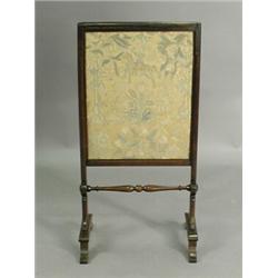 A late Victorian firescreen, 92cm high Est. 100/150...