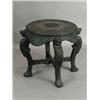Image 1 : An oriental carved hardwood circular table, 60cm diameter Est. 200/300...