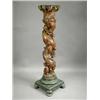 Image 1 : An unusual and decorative French Art Nouveau carved pine column, of spiral form with cherubs,...