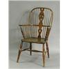 Image 1 : A 19th century yew wood high-back Windsor chair Est. 200/300...