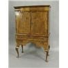 Image 1 : A William & Mary laburnum veneered cabinet, the interior housed within a late 19th century wal...