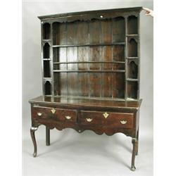 An 18th/19th century dresser, possibly from Shropshire, 144cm wide x 196cm high Est. 800/1000...