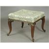 Image 1 : A Victorian mahogany foot stool on moulded cabriole legs Est. 150/250...
