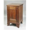 Image 1 : A Regency mahogany pedestal cupboard of slight tapering shape, on shaped bracket feet, 53cm<br...