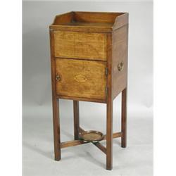 A George III mahogany pot cupboard, 39cm Est. 300/500...