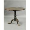 Image 1 : A George III mahogany tripod table, with a tapering column on pad feet, 87cm diameter Est....