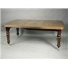 Image 1 : An early Victorian mahogany extending dining table with a moulded edge supported on bulbous re...