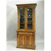 Image 1 : A Victorian mahogany bookcase, with two glazed doors over two panelled doors, 88cm wide x 202c...