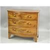 Image 1 : A 19th century mahogany chest of two short and three long drawers, on shaped bracket feet, 90c...