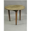 Image 1 : A 19th century oak cricket table, 81cm diameter Est. 120/180...