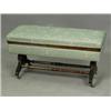 Image 1 : A late Victorian beechwood? duet stool, the hinged top on turned and carved supports united wi...