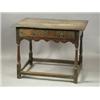 Image 1 : A late 17th century oak sidetable, with a drawer on turned legs, 86cm wide Est. 300/400...