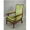 Image 1 : A mid 19th century mahogany armchair with a reclining mechanism and sliding foot rest Est....