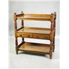 Image 1 : A William IV mahogany three tier buffet, with two drawers to the central tier, and reeded fini...