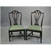 Image 1 : A pair of 19th century mahogany dining chairs Est. 100/200...