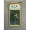 Image 1 : A Regency gilt pier mirror with a later Verre Eglomise panel (cracked) within cluster columns,...