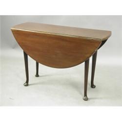 A George II mahogany pad foot table, 114cm wide Est. 400/600...