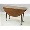 Image 1 : A George II mahogany pad foot table, 114cm wide Est. 400/600...