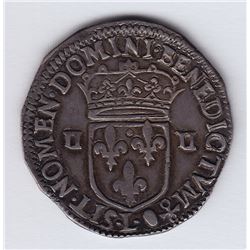 World Coins - France ¼ Ecu 1643