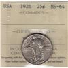 Image 1 : World Coins - United States 25 Cent 1926