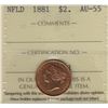 Image 1 : World Gold Coins -  Newfoundland Two Dollars 1881