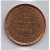 Image 2 : World Gold Coins -  Newfoundland Two Dollars 1881