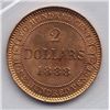Image 2 : World Gold Coins -  Newfoundland Two Dollars 1888