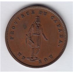 Br. 529. Quebec Bank Halfpenny, 1852.