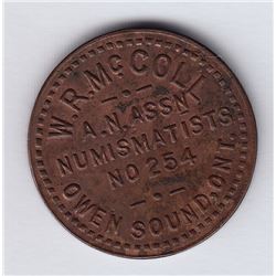 Numismatisits Cards - W.R. McColl