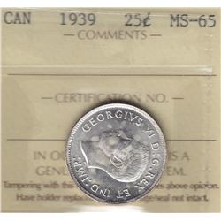 1939 Twenty Five Cents